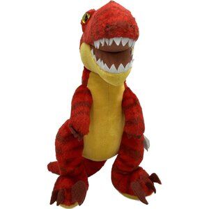 Build A Bear Red Dinosaur T REX Velociraptor Raptor Plush 19" Plush BAB Core